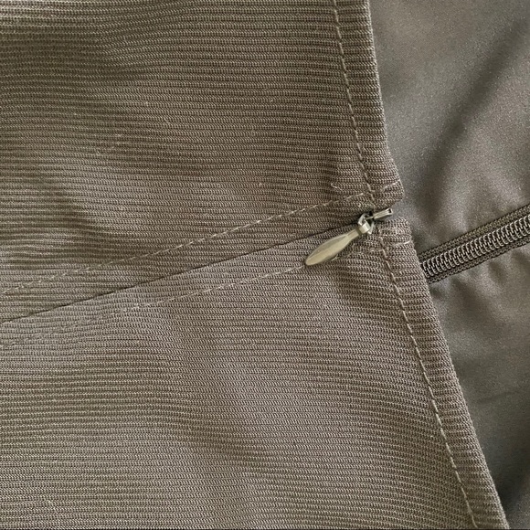 Club Monaco Dark Olive Green A Line Dress - Picture 9 of 9